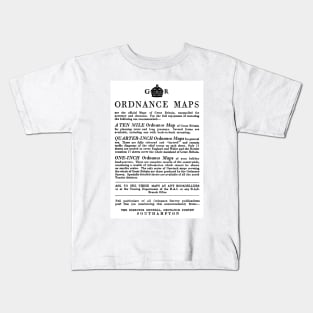 Ordnance Survey - Ordnance Maps - 1939 Vintage Advert Kids T-Shirt